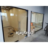 南京钢化玻璃门加工安装