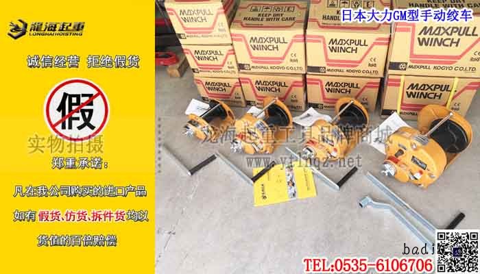日本大力GM型手动绞车单条大图